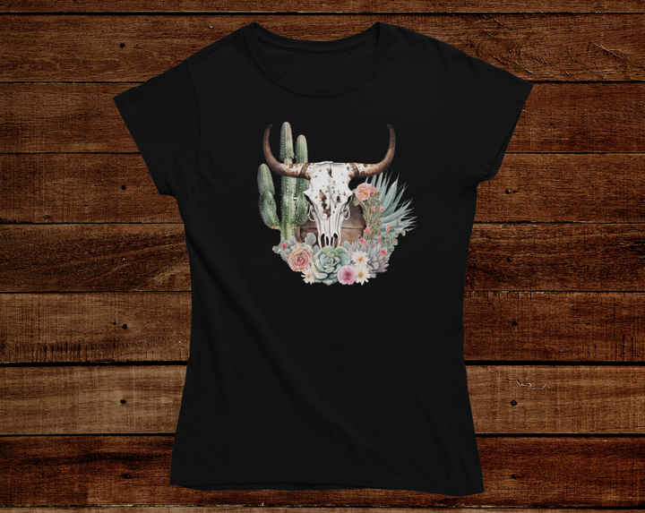 Old West Bull Skull Tee - [farm_afternoons]