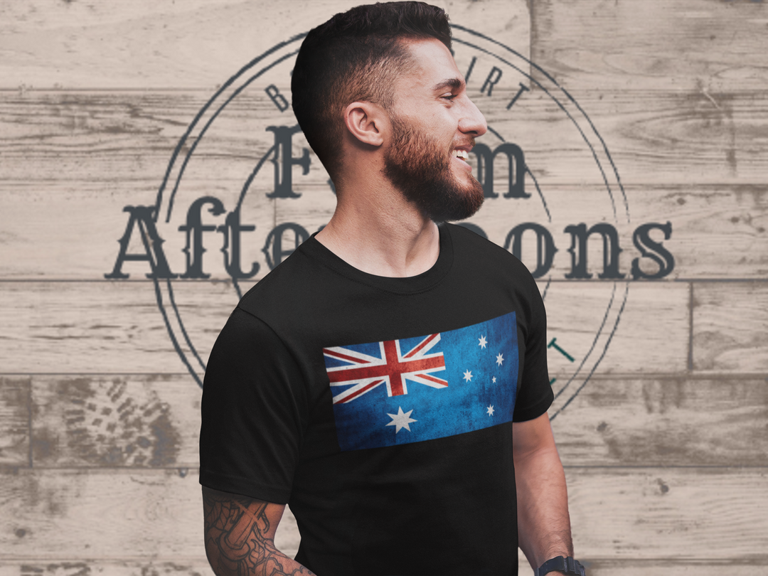 Men's Vintage Australia T-Shirt - [farm_afternoons]