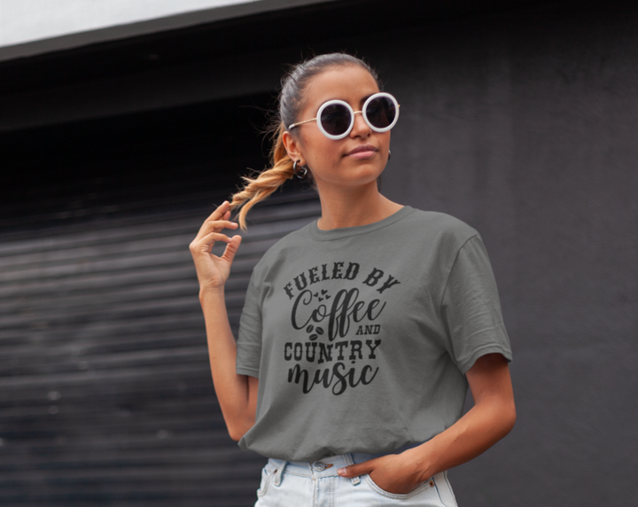 Women's Coffee & Country Music Tee - [farm_afternoons]