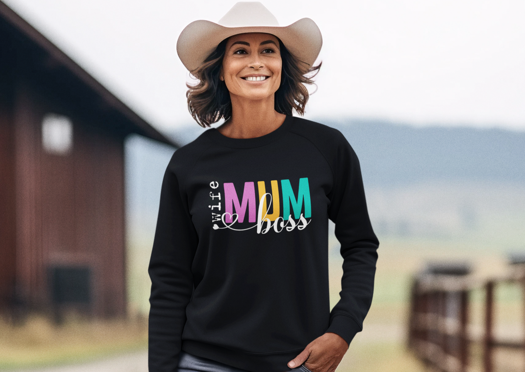 Wife Mum Boss Sweatshirt - [farm_afternoons]