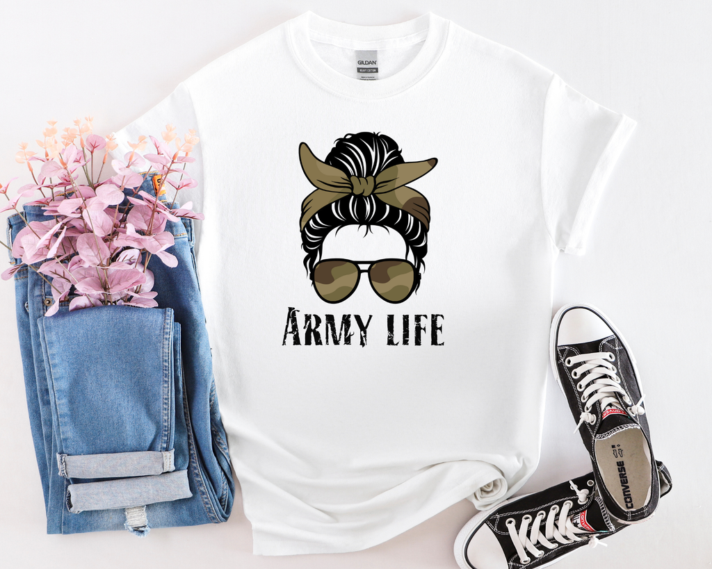 Women's Army Life T-Shirt - [farm_afternoons]