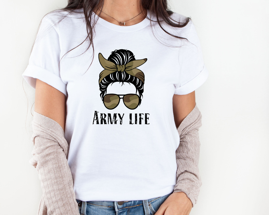 Women's Army Life T-Shirt - [farm_afternoons]