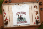 Womens Rockin Around The Christmas Tree T-shirt - [farm_afternoons]