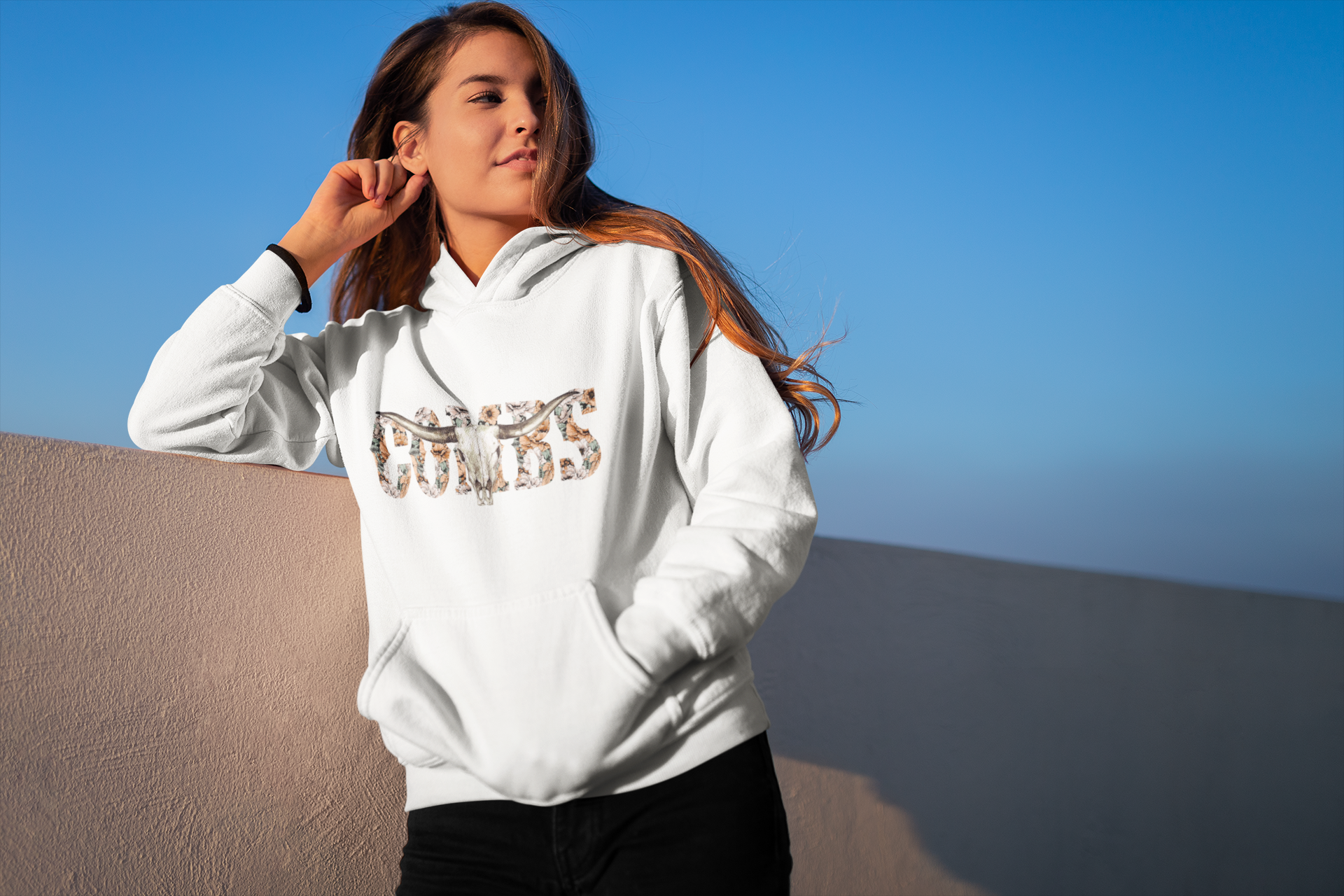 Women's Floral Combs Hoodie - [farm_afternoons]