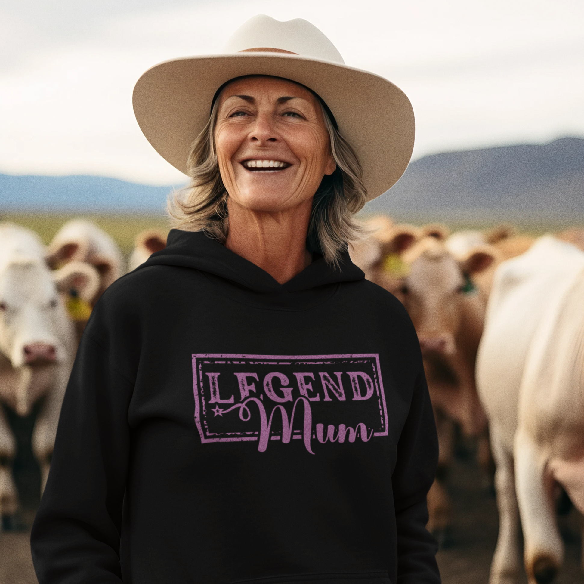 Legend Mum Hoodie - [farm_afternoons]