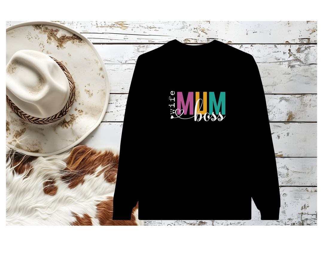 Wife Mum Boss Sweatshirt - [farm_afternoons]