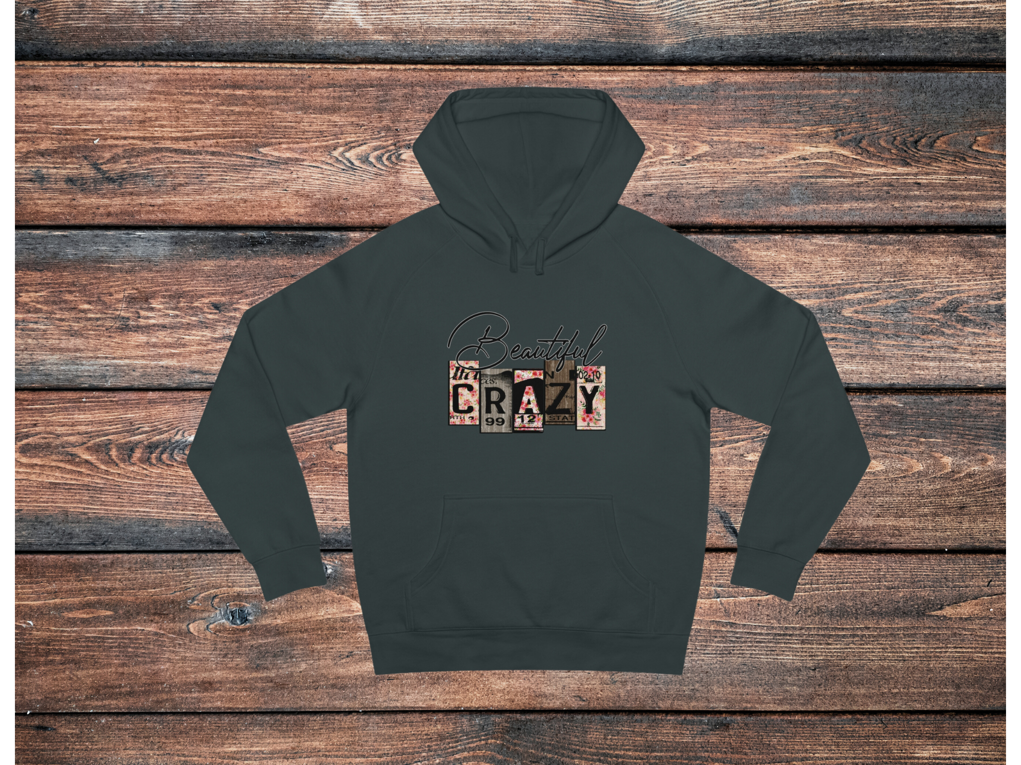 Women's Beautiful Crazy Hoodie - [farm_afternoons]