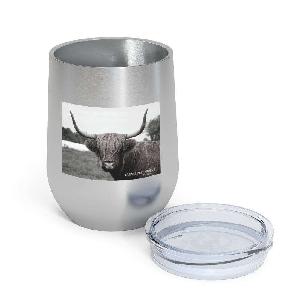 "Ferdinand" 12oz Insulated Wine Tumbler - [farm_afternoons]