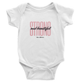 Pink Strong & Beautiful - Baby Short Sleeve Onesies - [farm_afternoons]