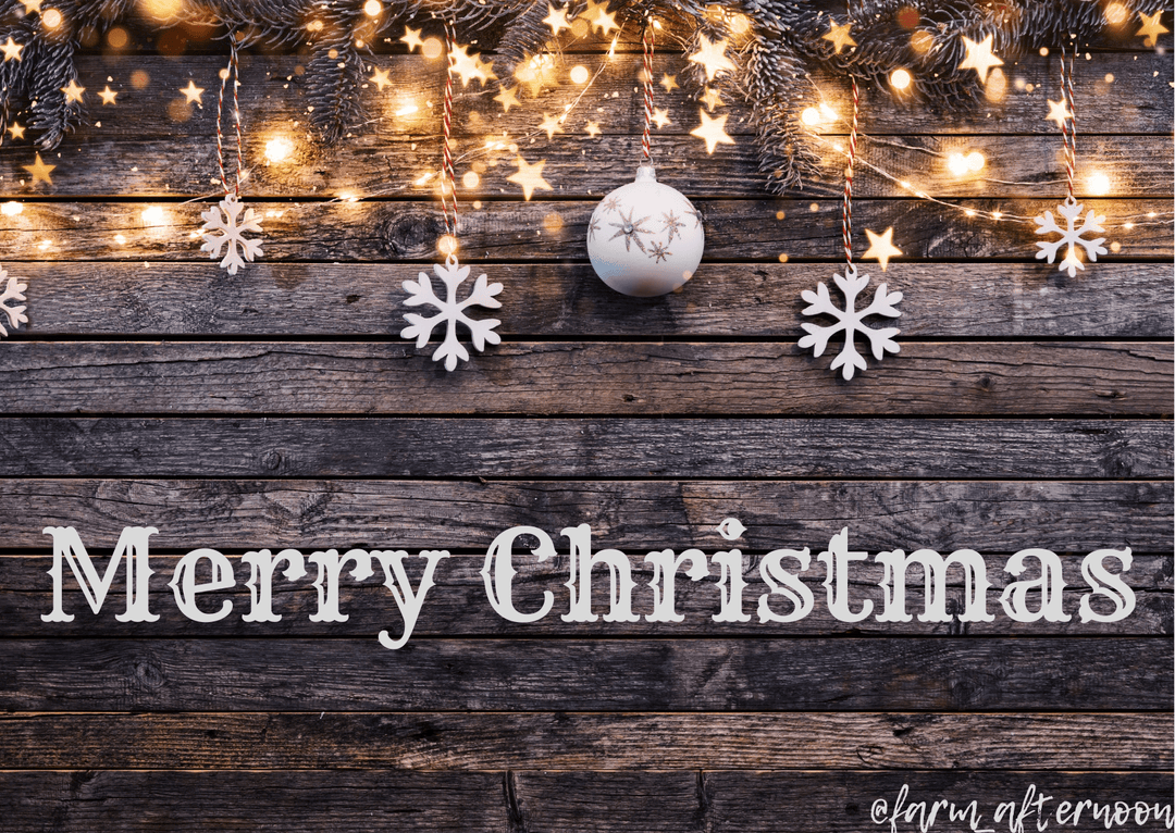 Rustic Christmas e-card - [farm_afternoons]