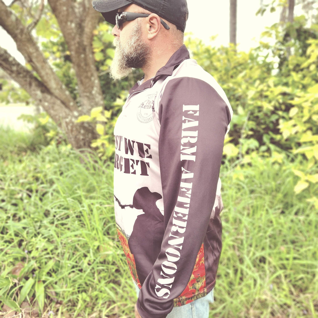 Lest We Forget Fishing Shirt - [farm_afternoons]