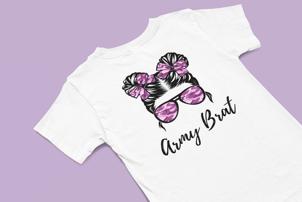Girl's Army Brat T-shirt - [farm_afternoons]