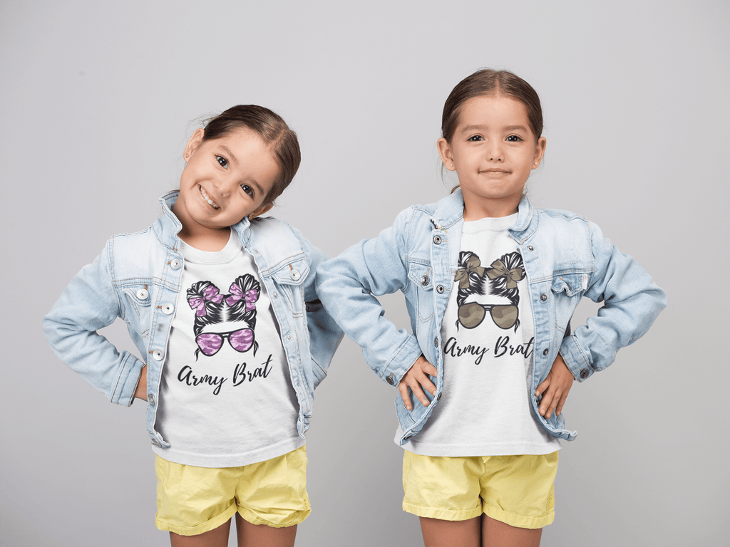 Girl's Army Brat T-shirt - [farm_afternoons]