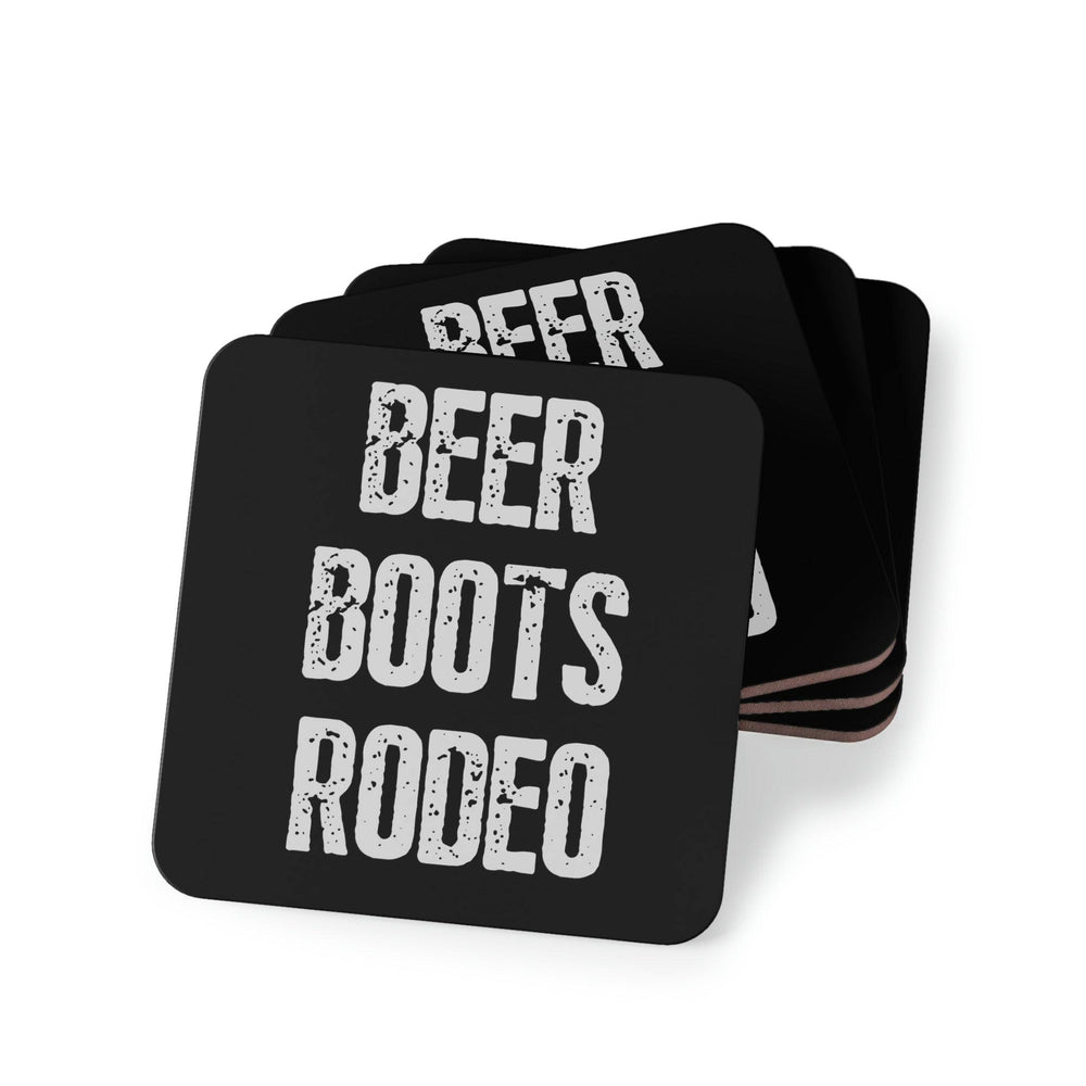 Beer Boots Rodeo Coasters - [farm_afternoons]