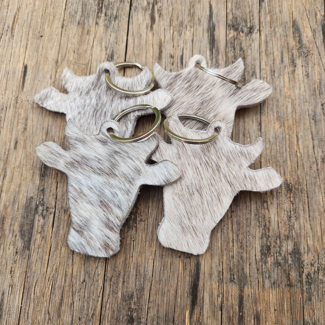 Cow Head Key Rings - [farm_afternoons]