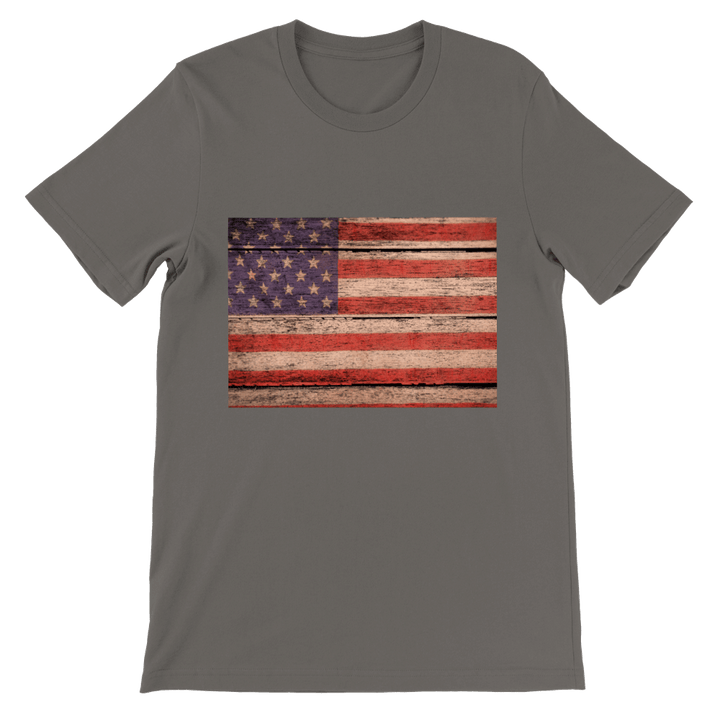 Men's Distressed USA T-shirt - [farm_afternoons]