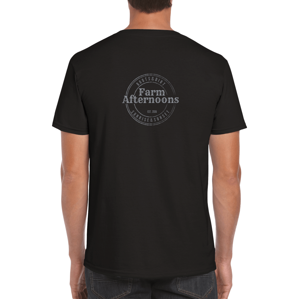 Men's Mustang whiskey T-shirt - [farm_afternoons]