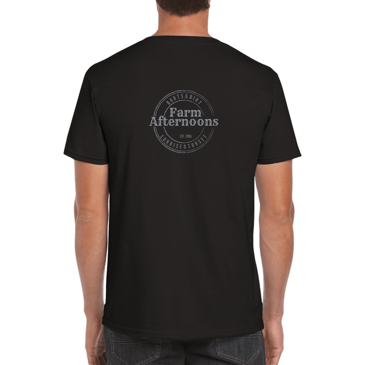 Men's Mustang whiskey T-shirt - [farm_afternoons]