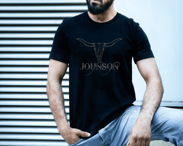 Mens Grey Johnson T-shirt - [farm_afternoons]