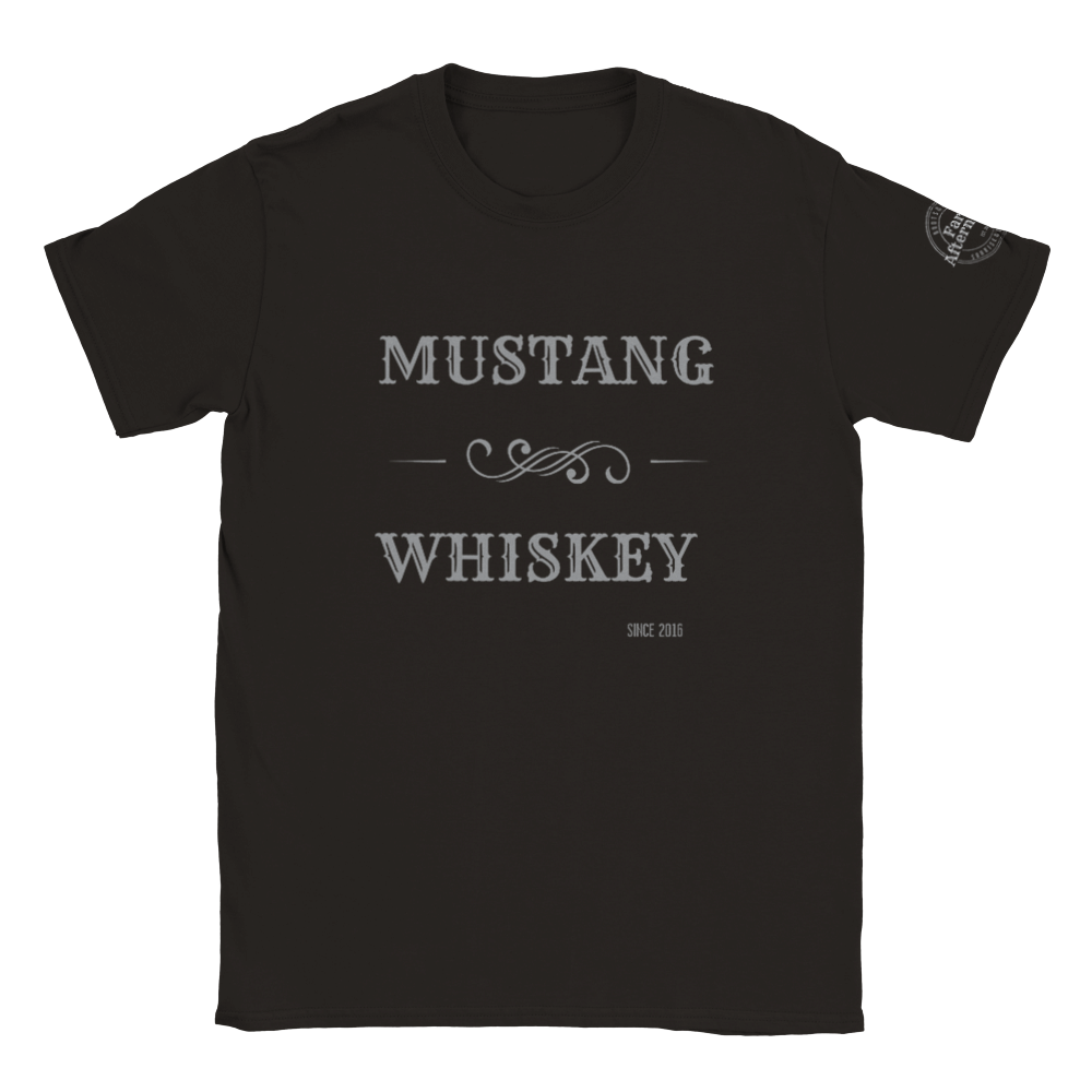 Mens's Mustang Whiskey Branded T-shirt - [farm_afternoons]