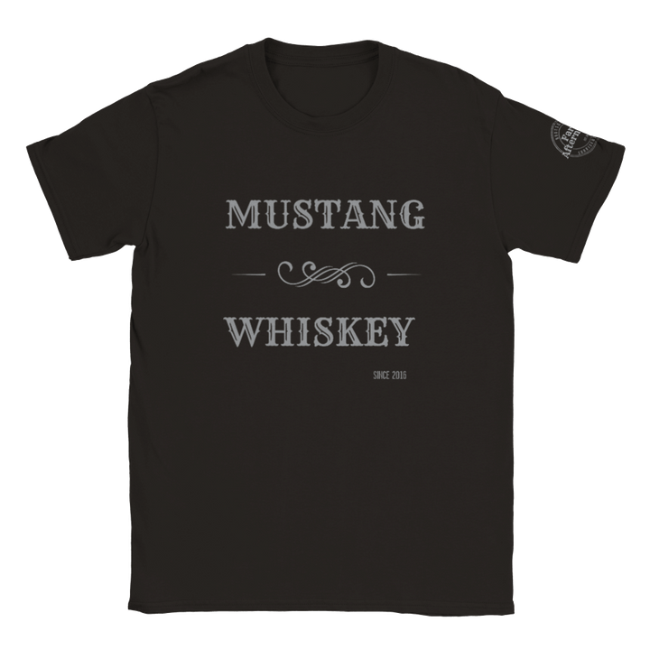 Mens's Mustang Whiskey Branded T-shirt - [farm_afternoons]