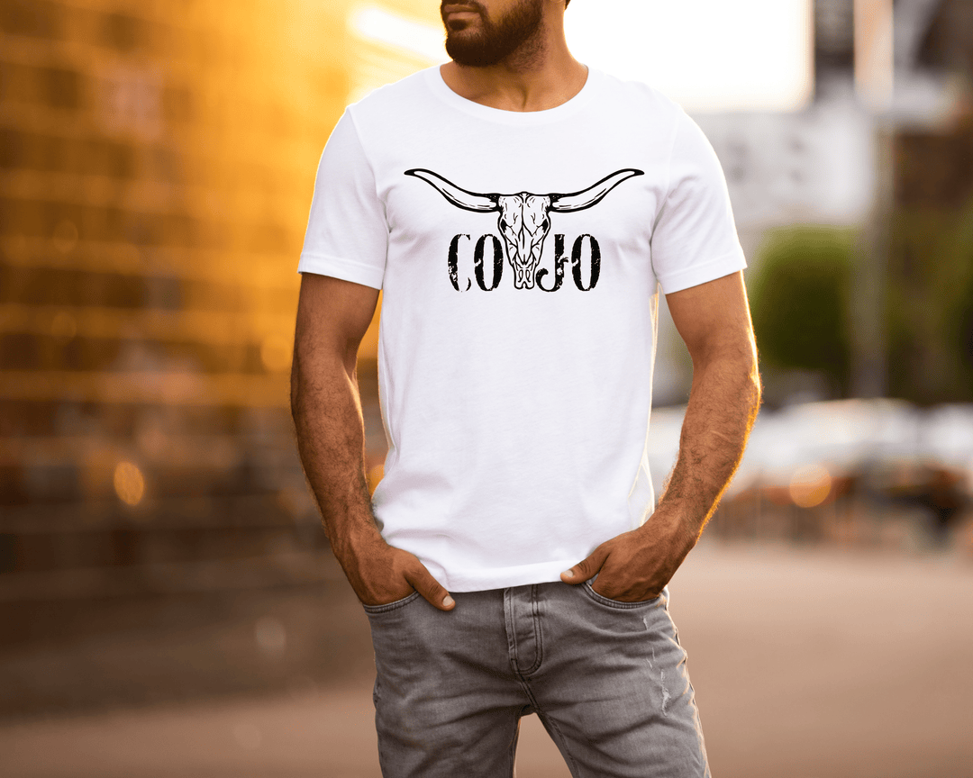 Men's Black COJO T-shirt - [farm_afternoons]
