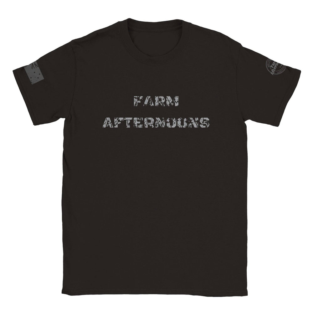 Men's Distressed  T-shirt - [farm_afternoons]