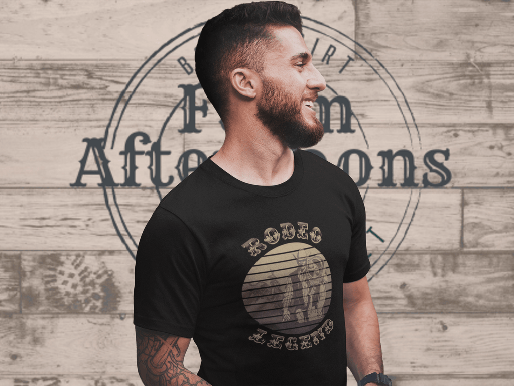 Men's Vintage Rodeo Legend T-shirt - [farm_afternoons]