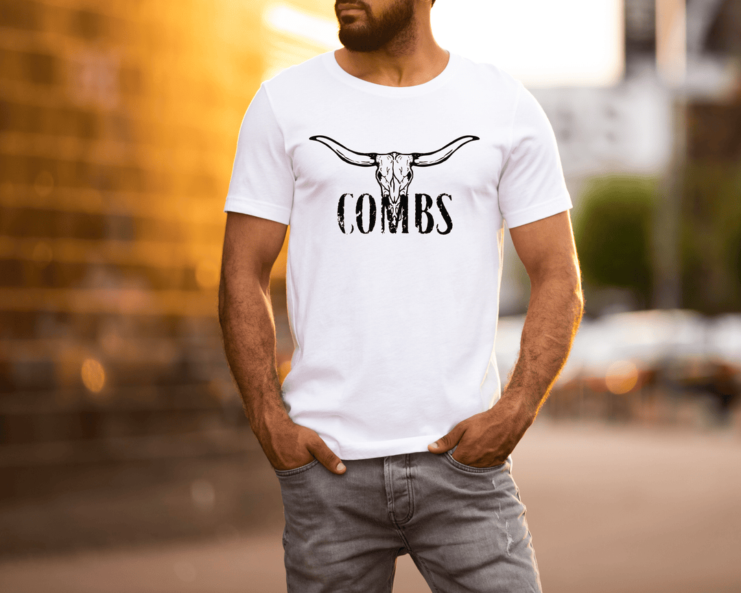 Men's Black Combs T-shirt - [farm_afternoons]