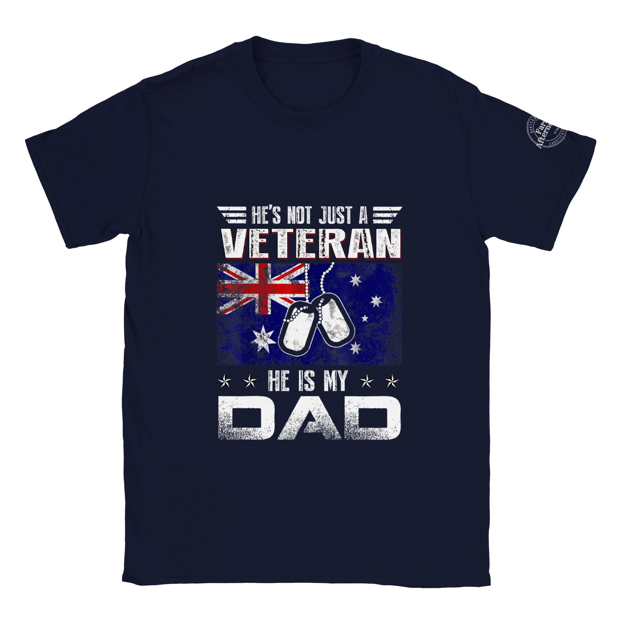 He's Not Just A Veteran T-shirt - [farm_afternoons]