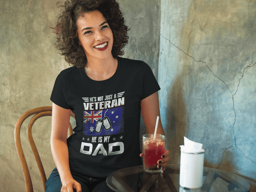 He's Not Just A Veteran T-shirt - [farm_afternoons]