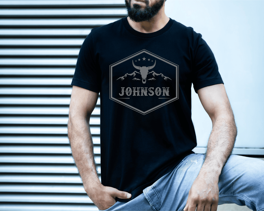 Men's Grey Johnson T-shirt - [farm_afternoons]