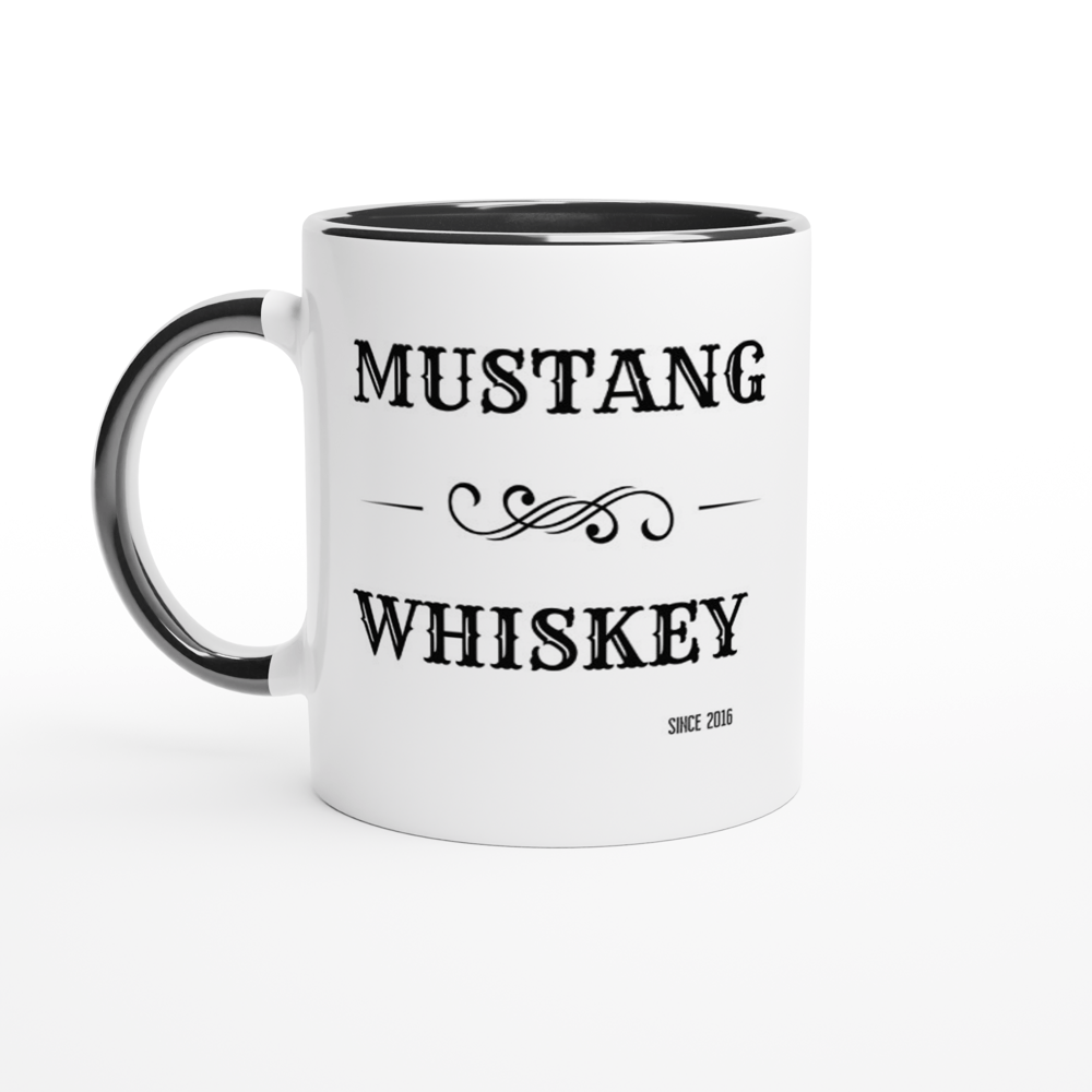 Mustang Whiskey 11oz Ceramic Mug with Color Inside - [farm_afternoons]