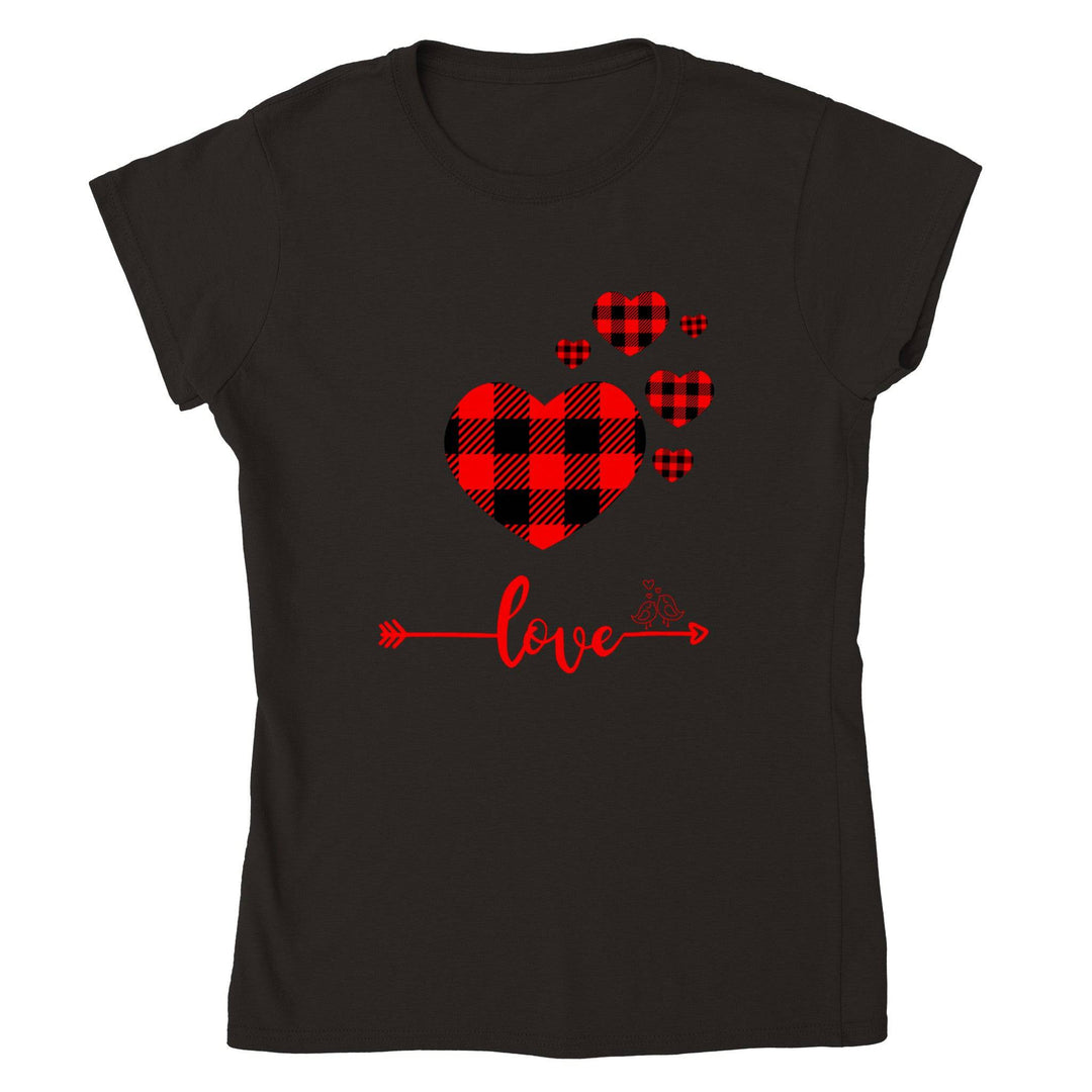 Women's Lumber Jack Hearts T-shirt - [farm_afternoons]