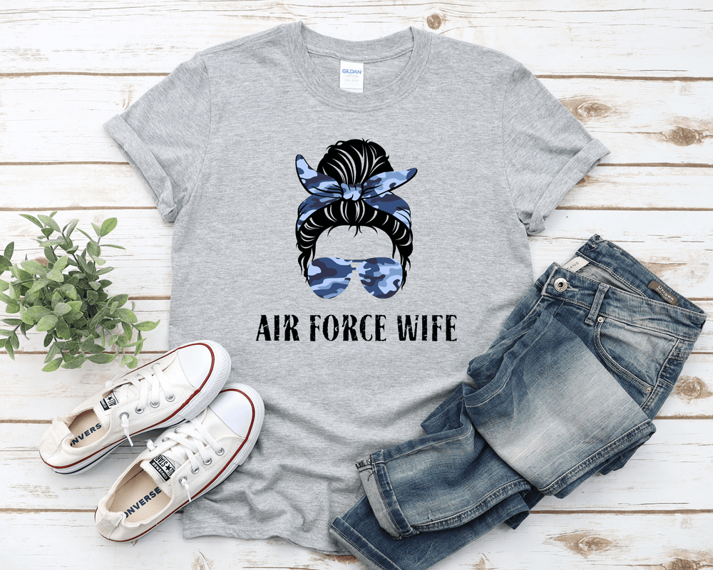 Air Force Wife T-shirt - [farm_afternoons]