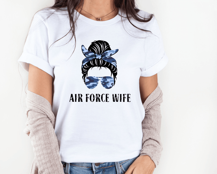 Air Force Wife T-shirt - [farm_afternoons]