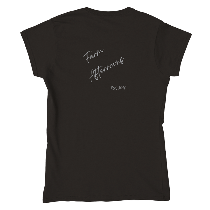 Women's Distressed USA T-shirt - [farm_afternoons]