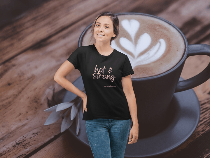 Women's Hot & Strong T-shirt - [farm_afternoons]