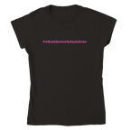 Women's Pink Merch T-shirt - [farm_afternoons]