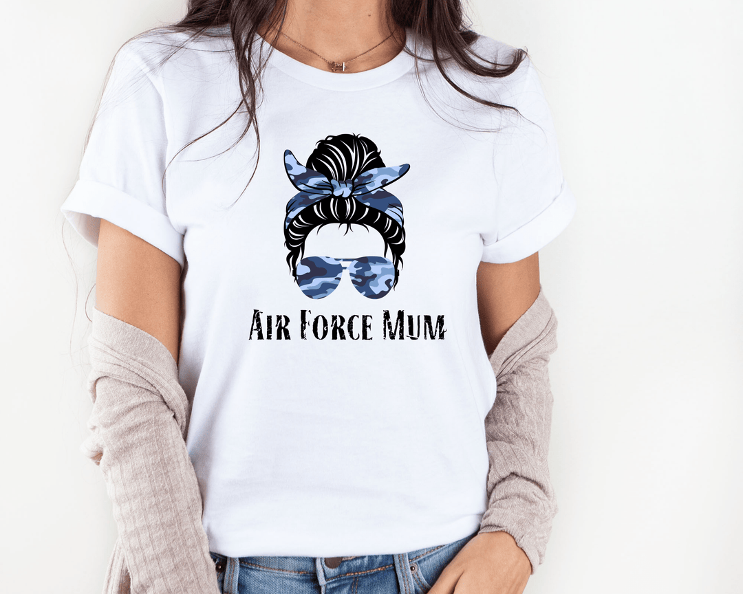 Airforce Mum T-shirt - [farm_afternoons]
