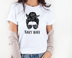 Women's Navy Wife T-shirt - [farm_afternoons]
