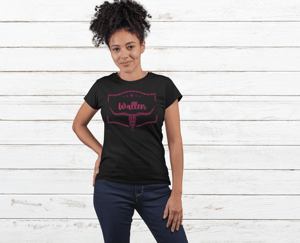 Pink Leopard Wallen T-shirt - [farm_afternoons]