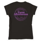 Womens Purple Merch TShirt - [farm_afternoons]
