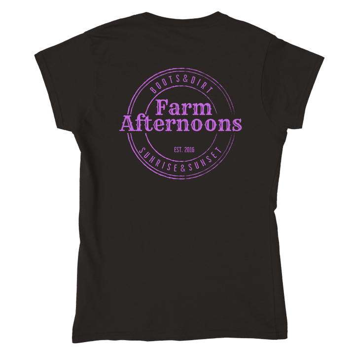 Womens Purple Merch TShirt - [farm_afternoons]