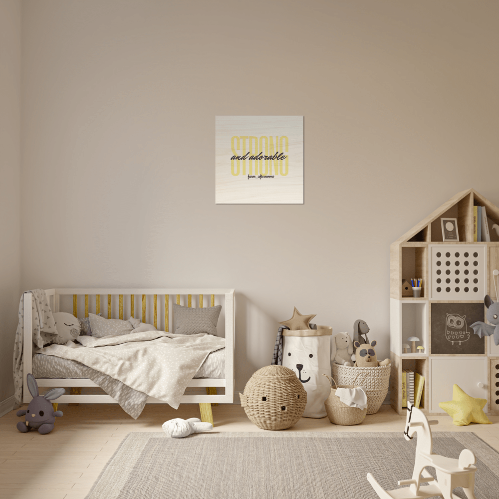 Yellow Stong & Adorable - Wood Prints - [farm_afternoons]