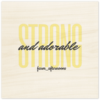 Yellow Stong & Adorable - Wood Prints - [farm_afternoons]