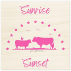 Pink Sunrise Sunset - Wood Prints - [farm_afternoons]